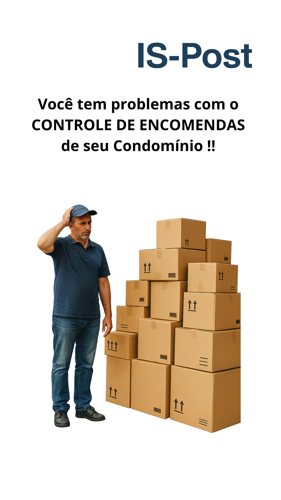 Exemplo de tela — Controle digital de encomendas