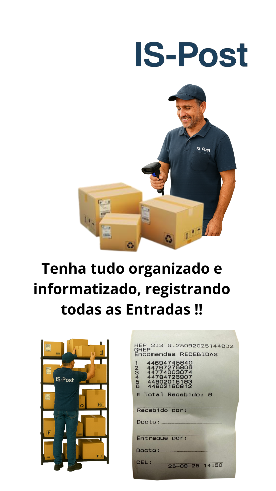 Tela: organização e estoque temporário